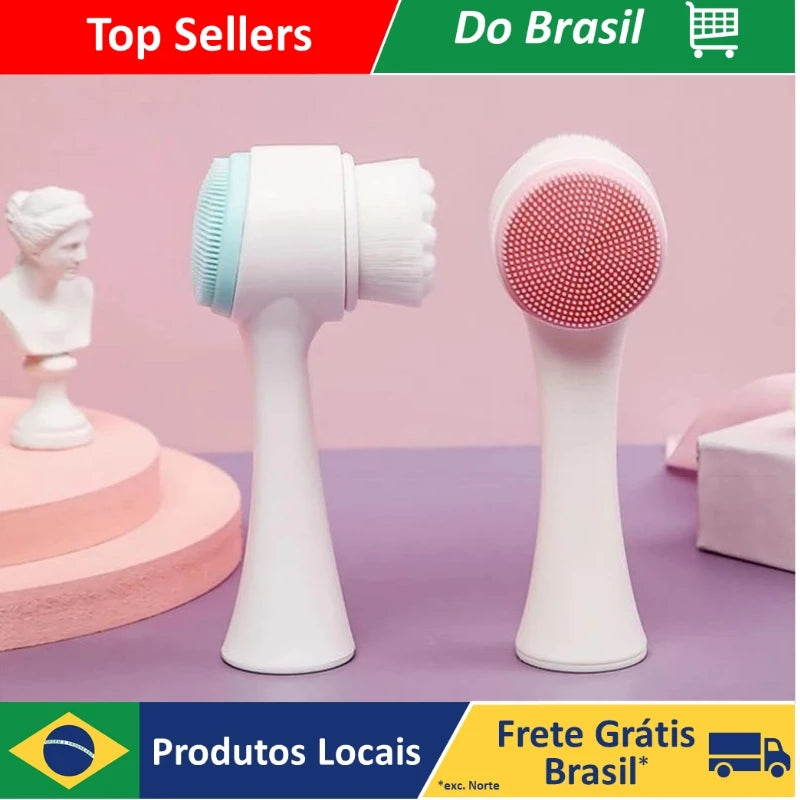 Escova Limpeza Facial 2 Em 1 - Limpeza de Cravos